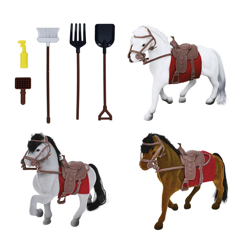 Écurie pour chevaux avec accessoires x8