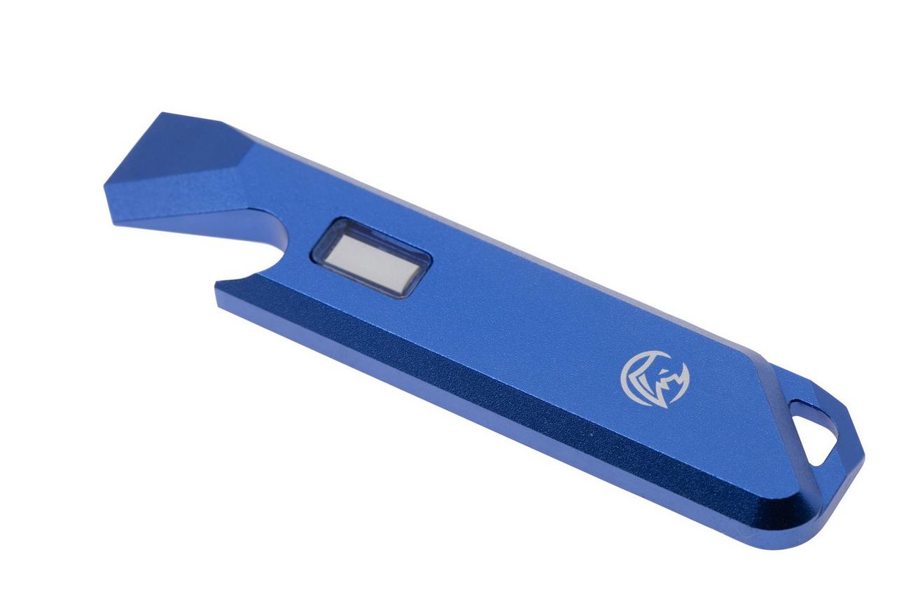 Glow Rhino Pry Bar PRY-201-AL-B-XB Blue Anodized Aluminum Blue Tritium