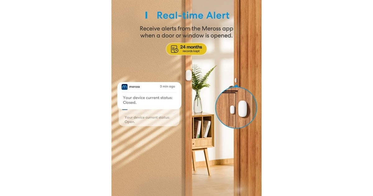 MEROSSSmart Door and Window Sensor Starter kit  (Wit)