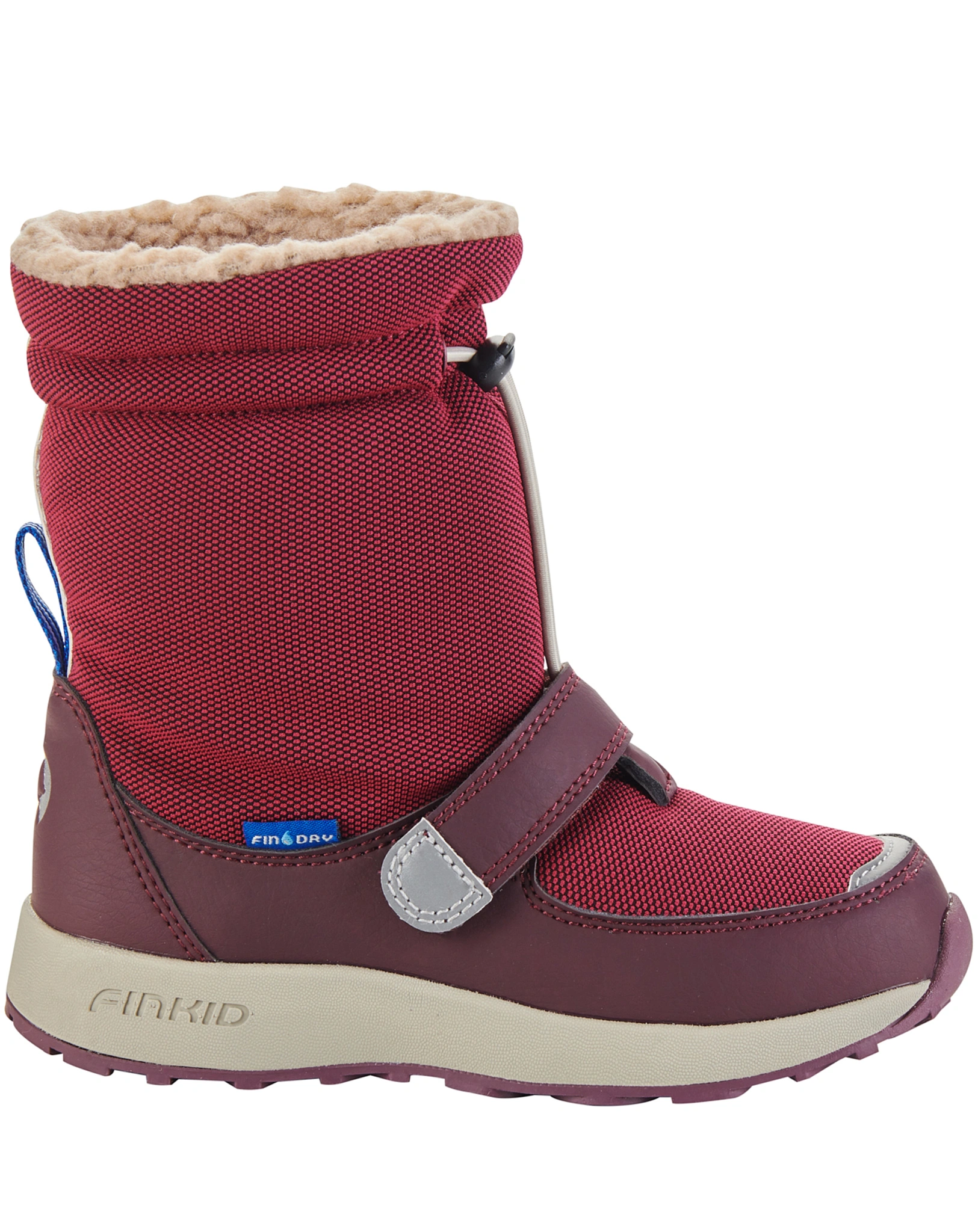 Winterstiefel PEURA in beet red/eggplant