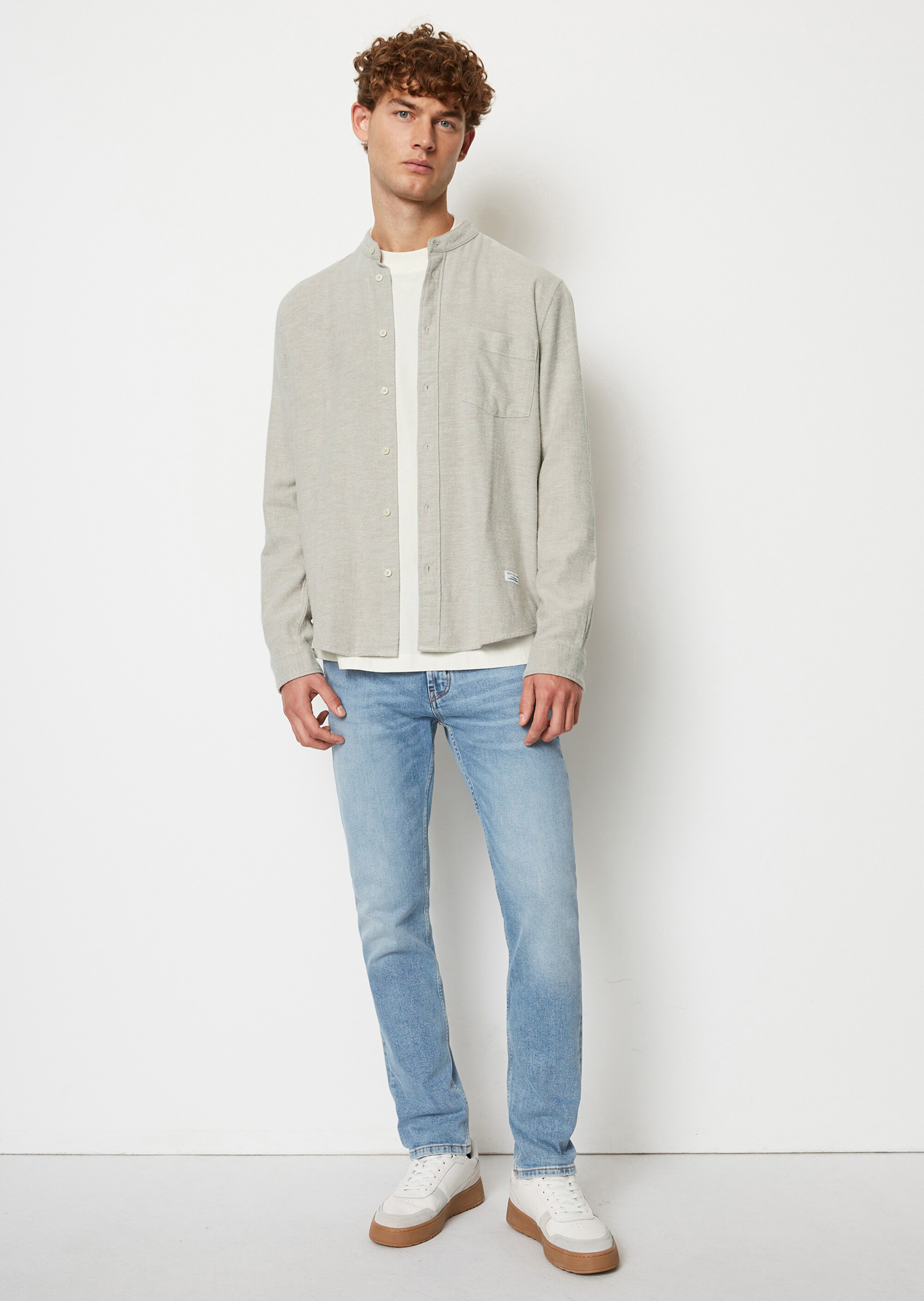 Hemd regular aus softem Bio-Baumwoll-Twill