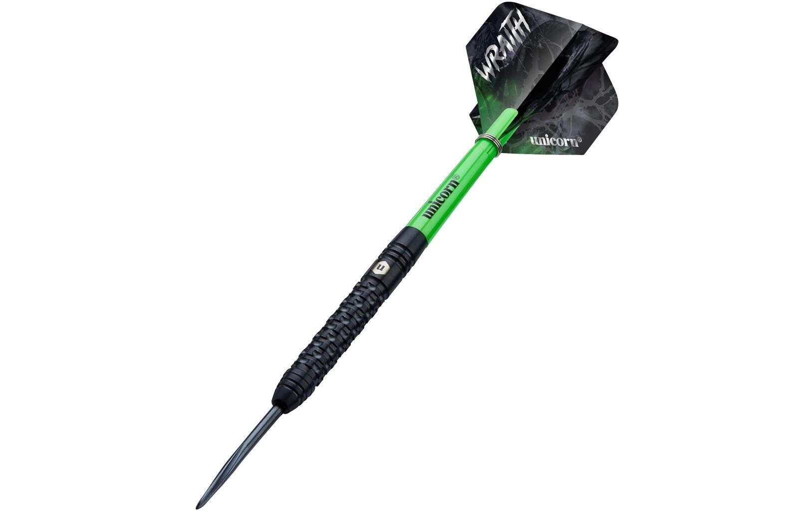 Dartpfeile Wraith 23G 3er-Pack, Grün/SchwarzDartpfeile mit Stahlspitzen