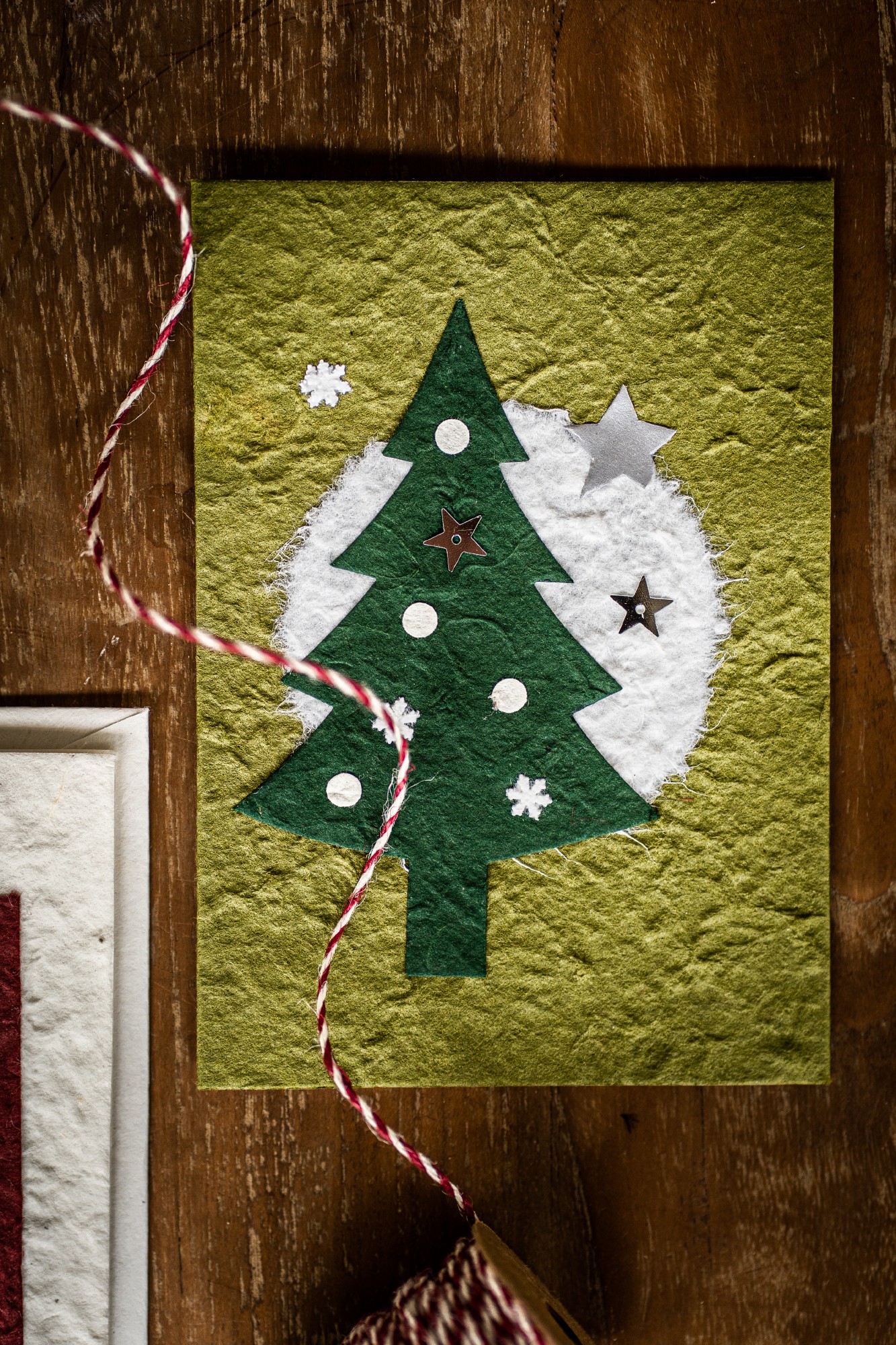 Grußkarte Tannenbaum, grün, T 17 cm, B 12 cm günstig bestellen