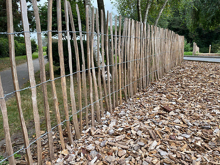 Clôture en noisetier L.5 x H.1,50 m couleur naturel Forestyle
