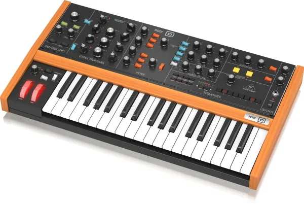 Behringer POLY D, Analog synthesizer, Dreje, Sort, DC