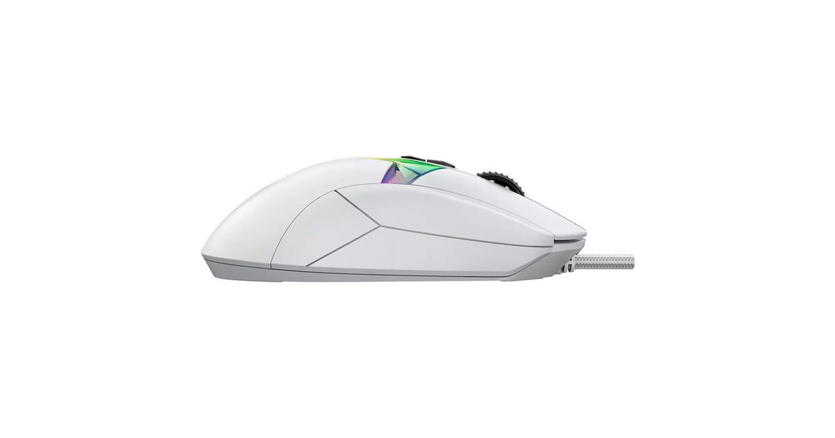 LORGARMSP80 gaming muis  (Wit, 100 - 26000 dpi, RGB, RGB display)