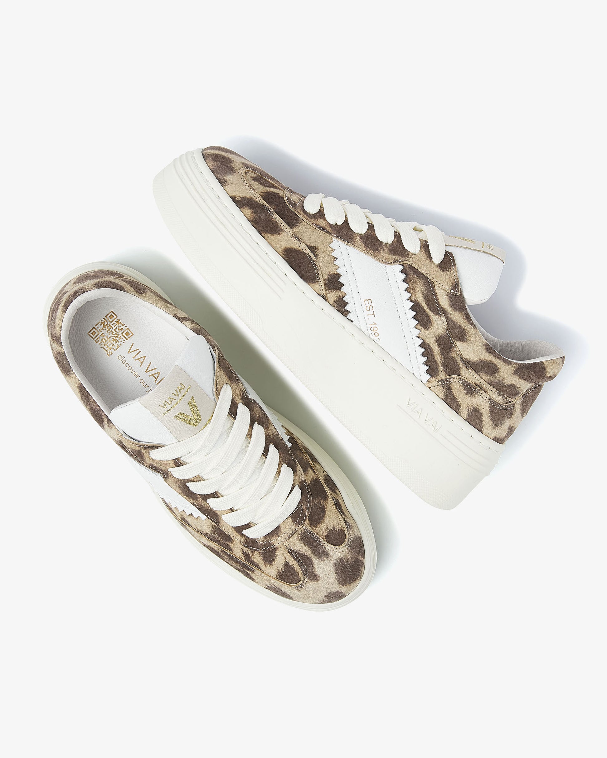 VIA VAI luipaardprint dames sneakers Isa Romi