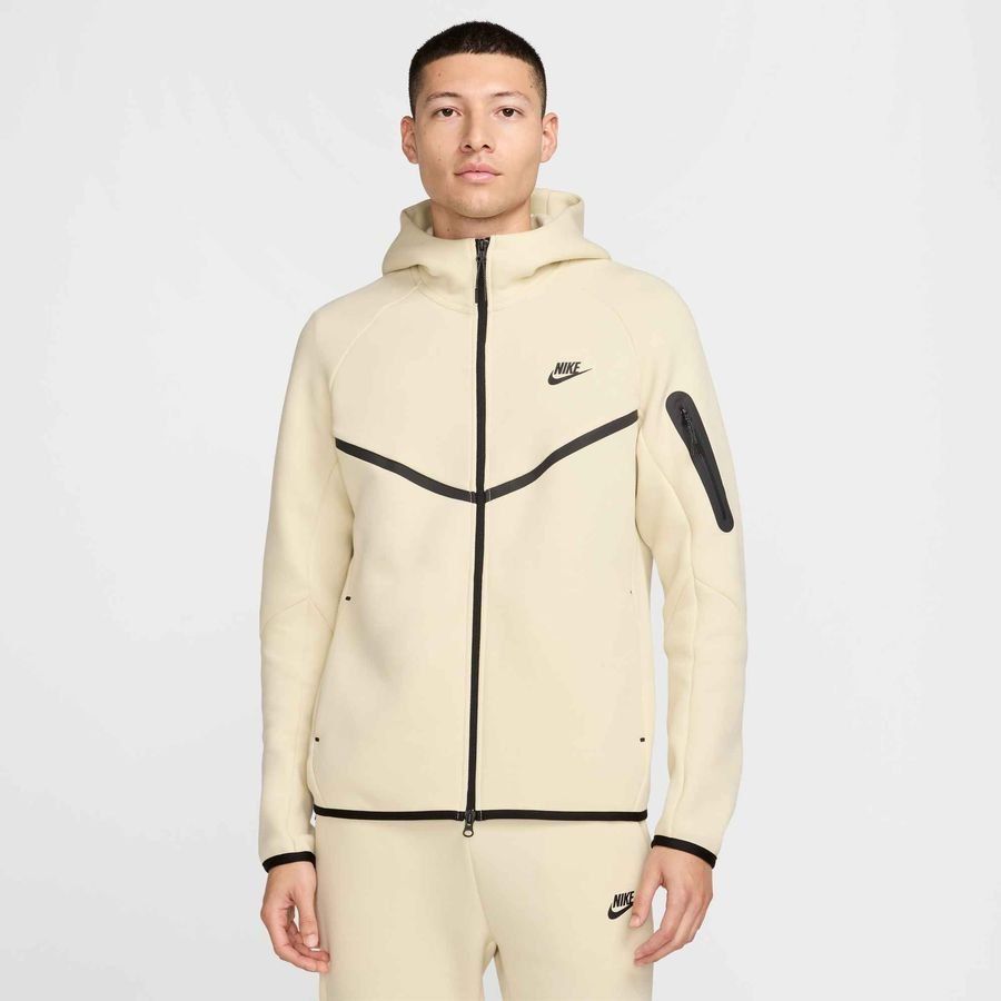 Nike Sweat à Capuche Tech Fleece 24 FZ Coupe-Vent - Kaki/Noir