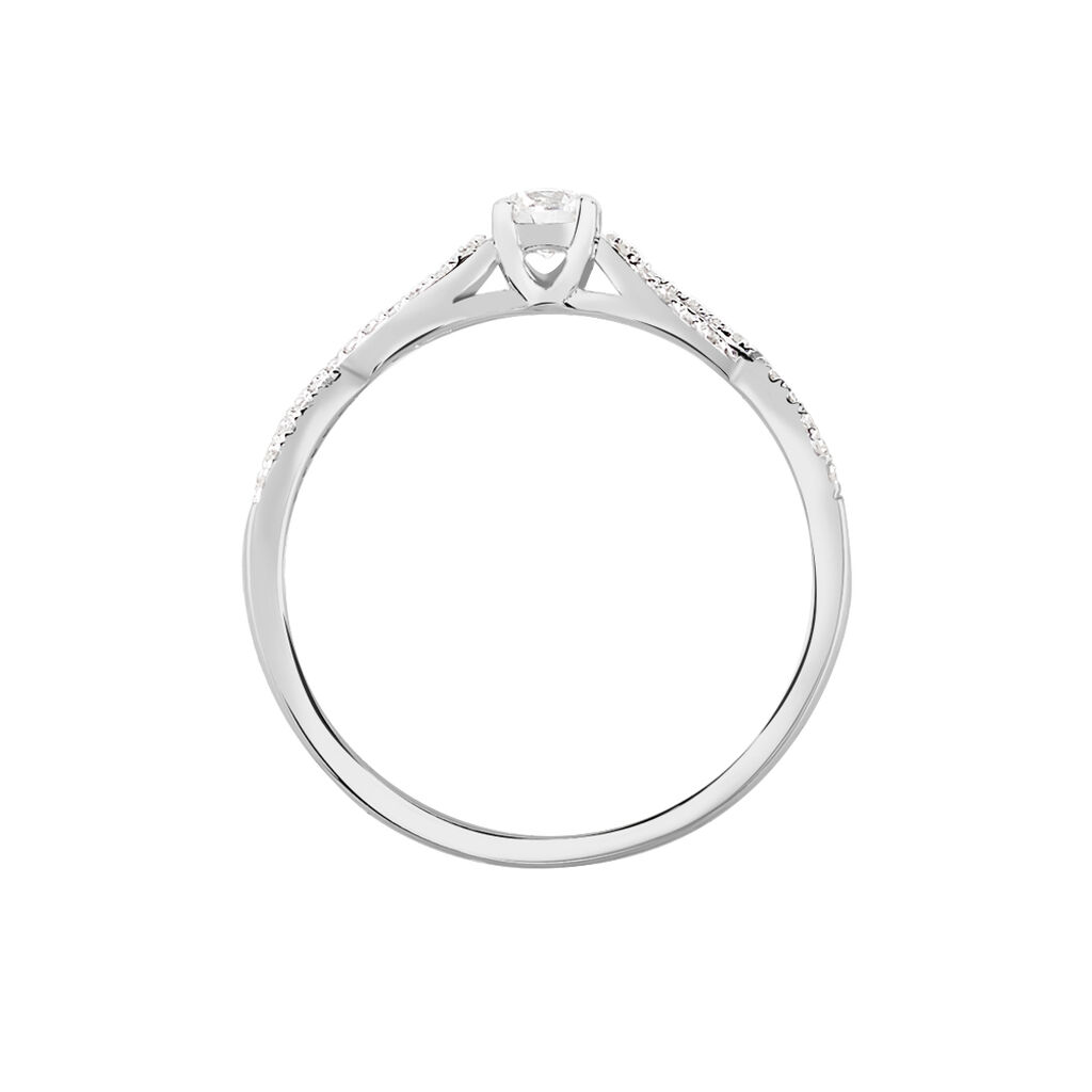 Bague Solitaire Livia Or Blanc Diamant