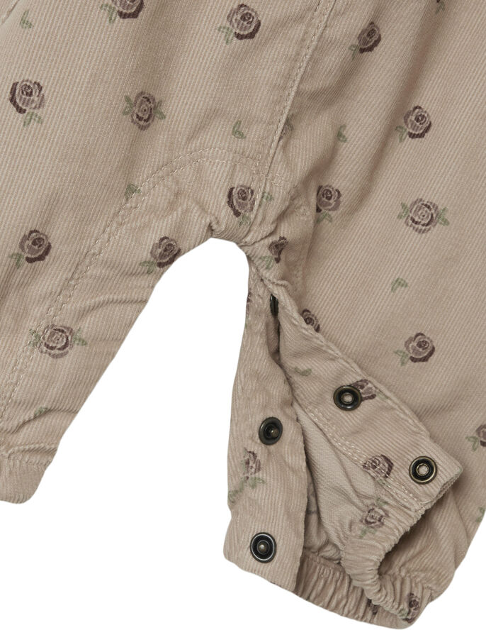 Lil' Atelier NBFNOLA FLORAL CORD OVERALL 8260-MU Gray morn/floral