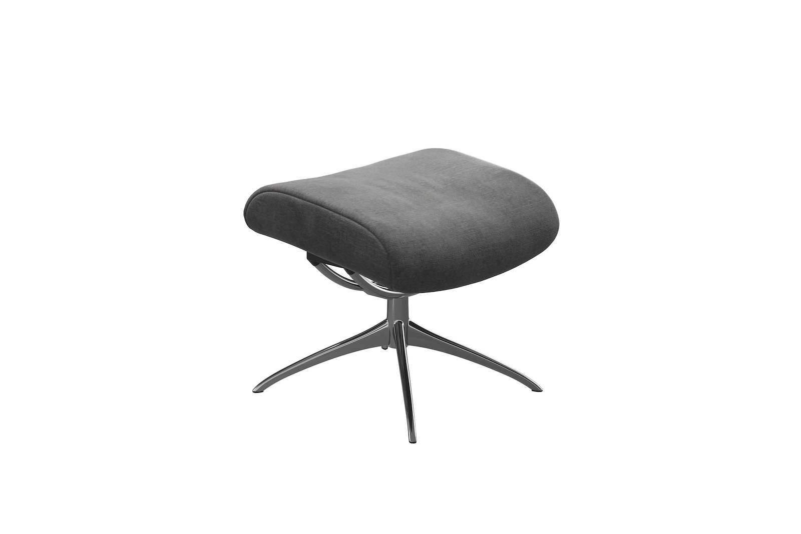 London krakk Tekstil Magnolia Light Grey - Star - Chrome