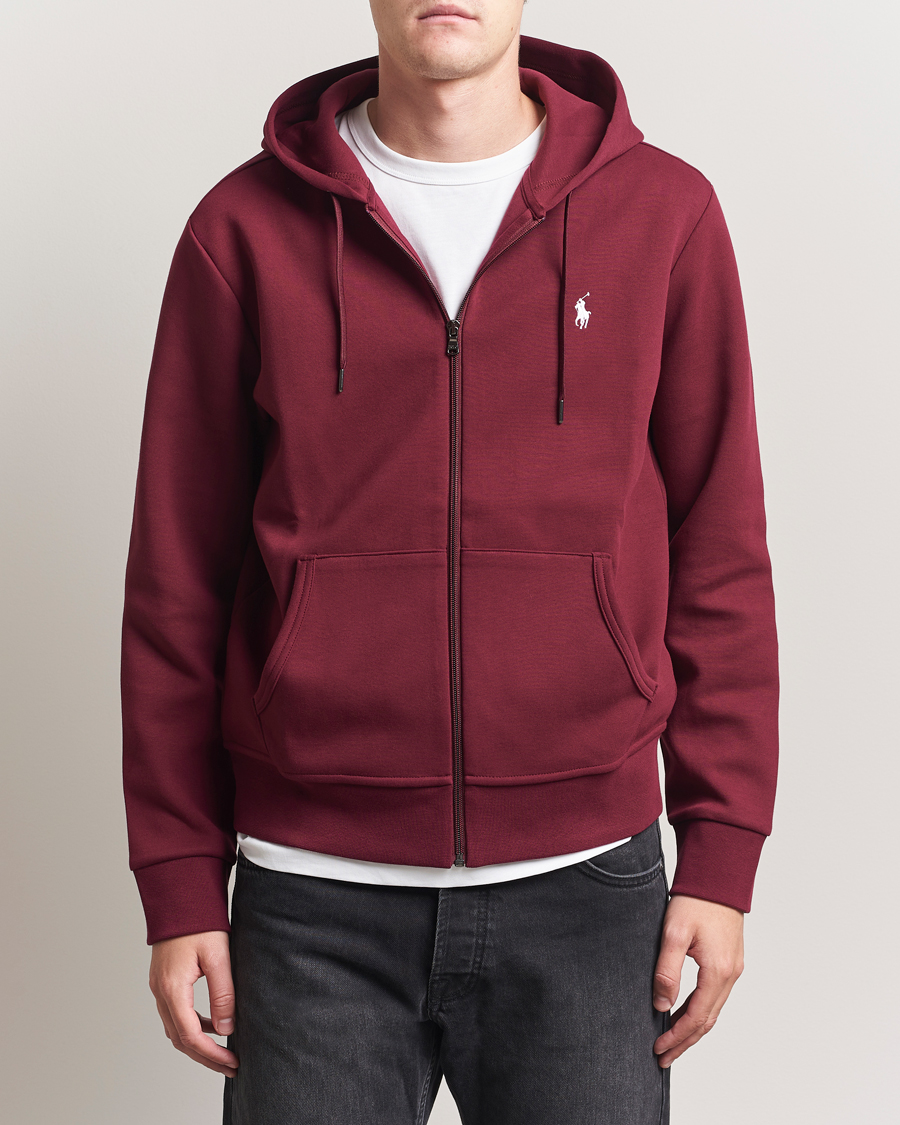 Polo Ralph Lauren Double Knitted Full-Zip Hoodie Classic Wine