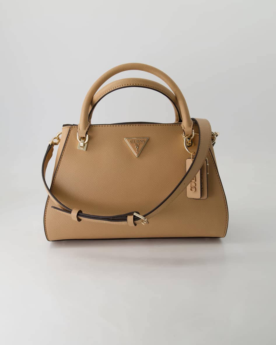 Guess Noelle Luxury Satchel Handtasche in Beige