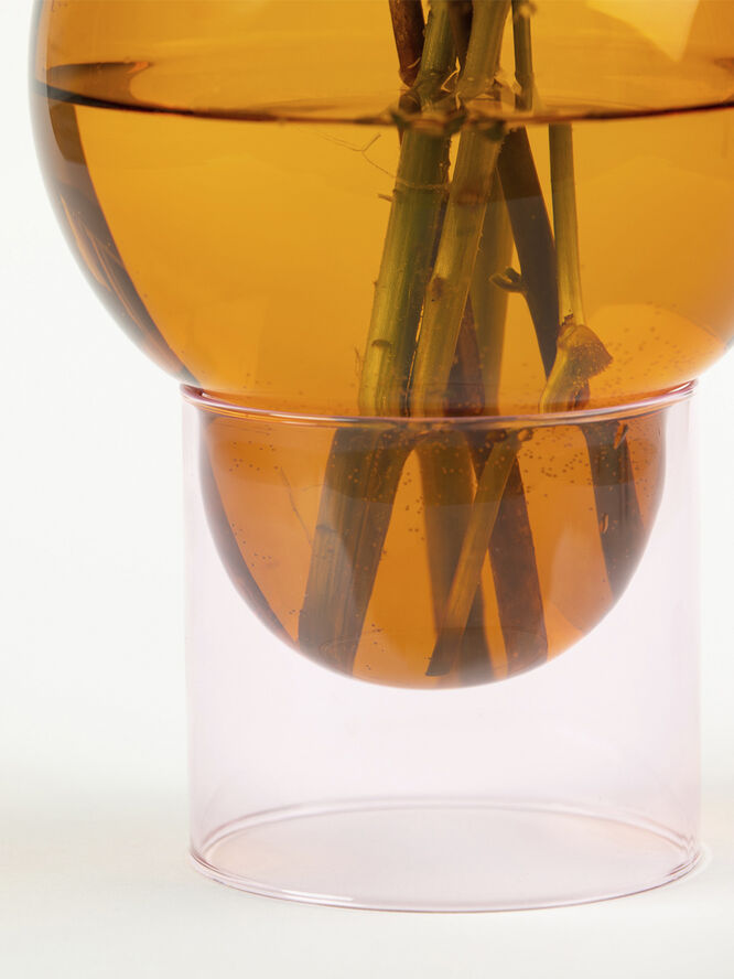 Studio About BUBBLE TUBE, LARGE, AMBER/ROSE, 90270A 203