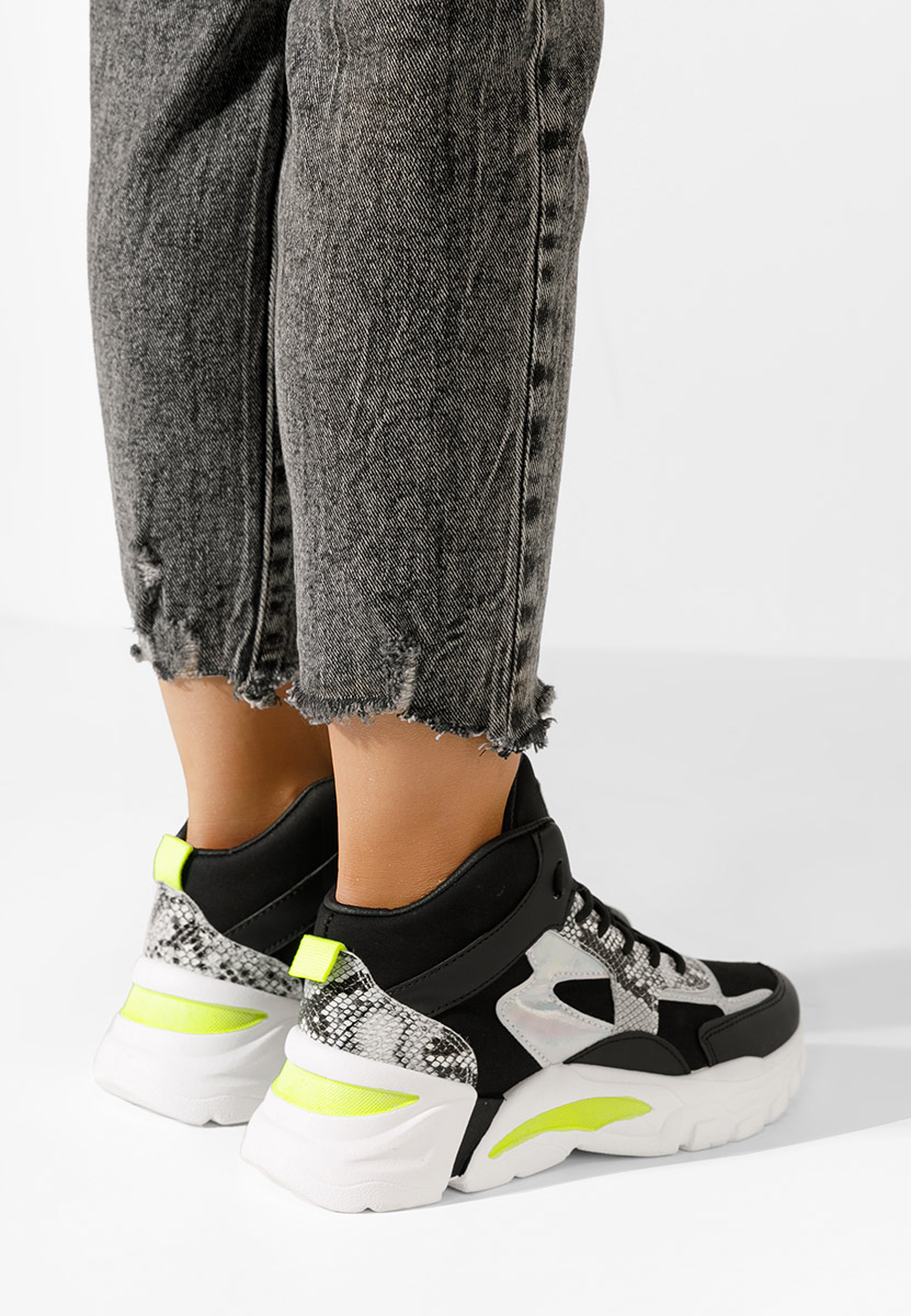 Baskets pour femme noirs Estera D2