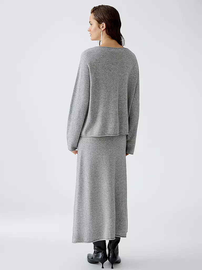 OUÍ Pullover Oversized Fit grau