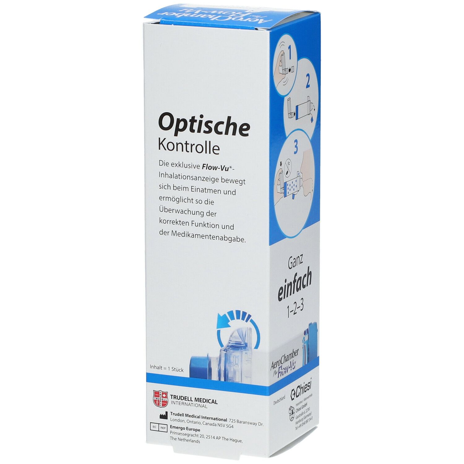 AeroChamber mit Mundstück für Erwachsene und Kinder (ab 5 J.)