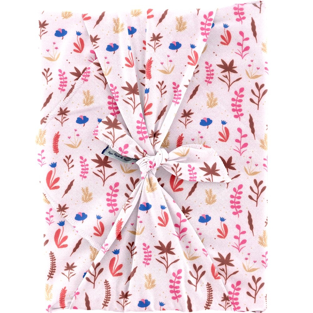 Furoshiki Grand 73 X 73 Cm Herbier Rose