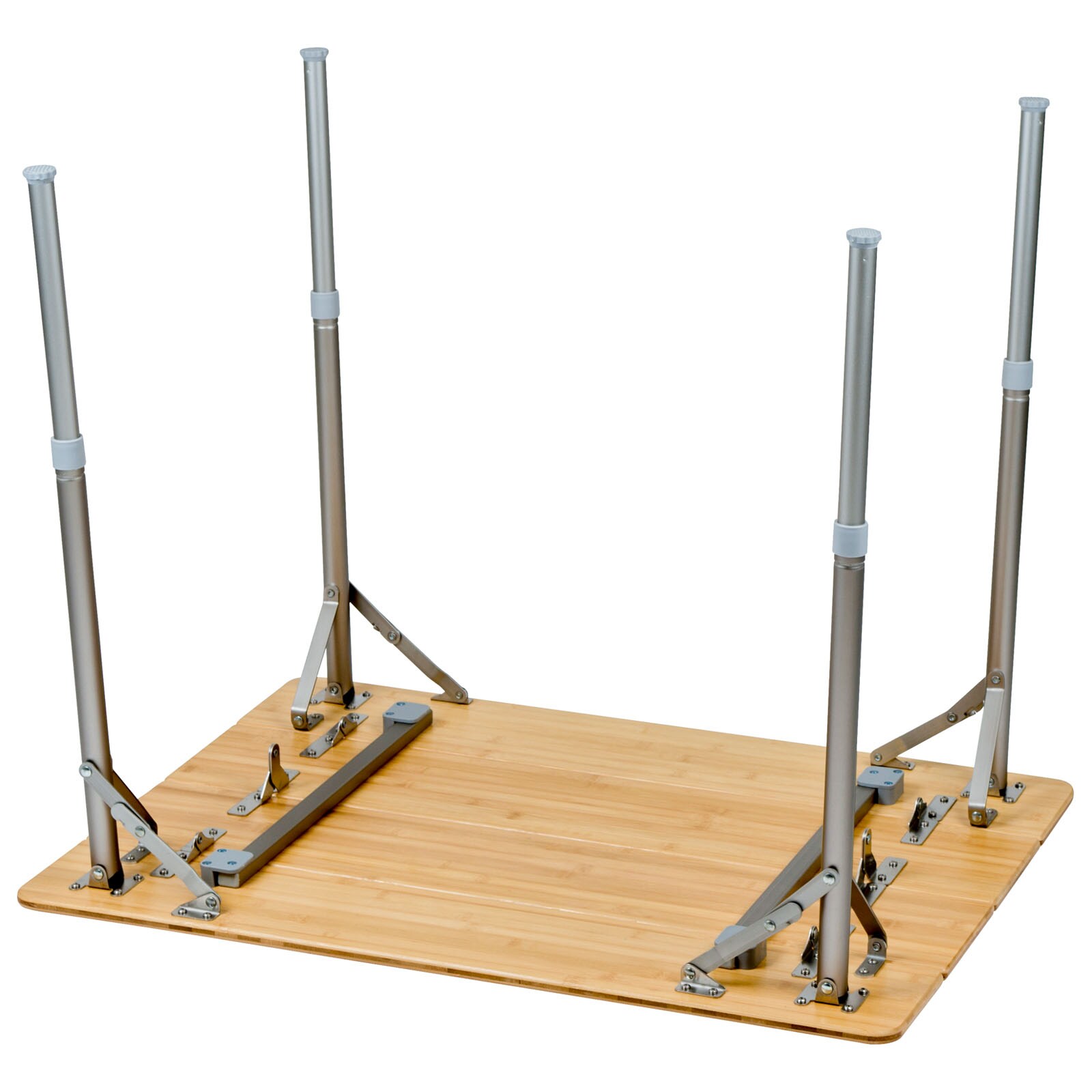 BO-CAMP Camping Gartentisch Klapptisch Falttisch Klappbar verstellbar Alu Bambus Größe: 50 x 65 cm