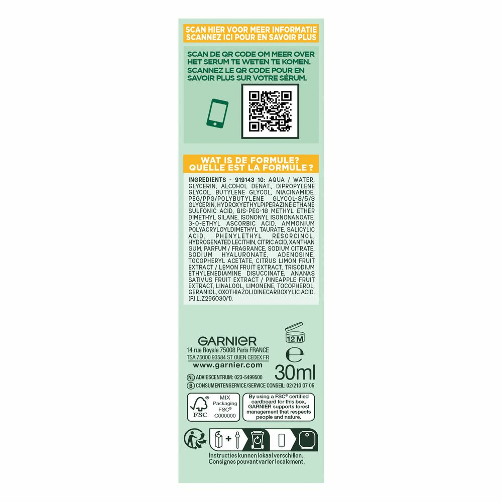 Garnier SkinActive Vitamine C Anti-Dark Spot Serum30 ml