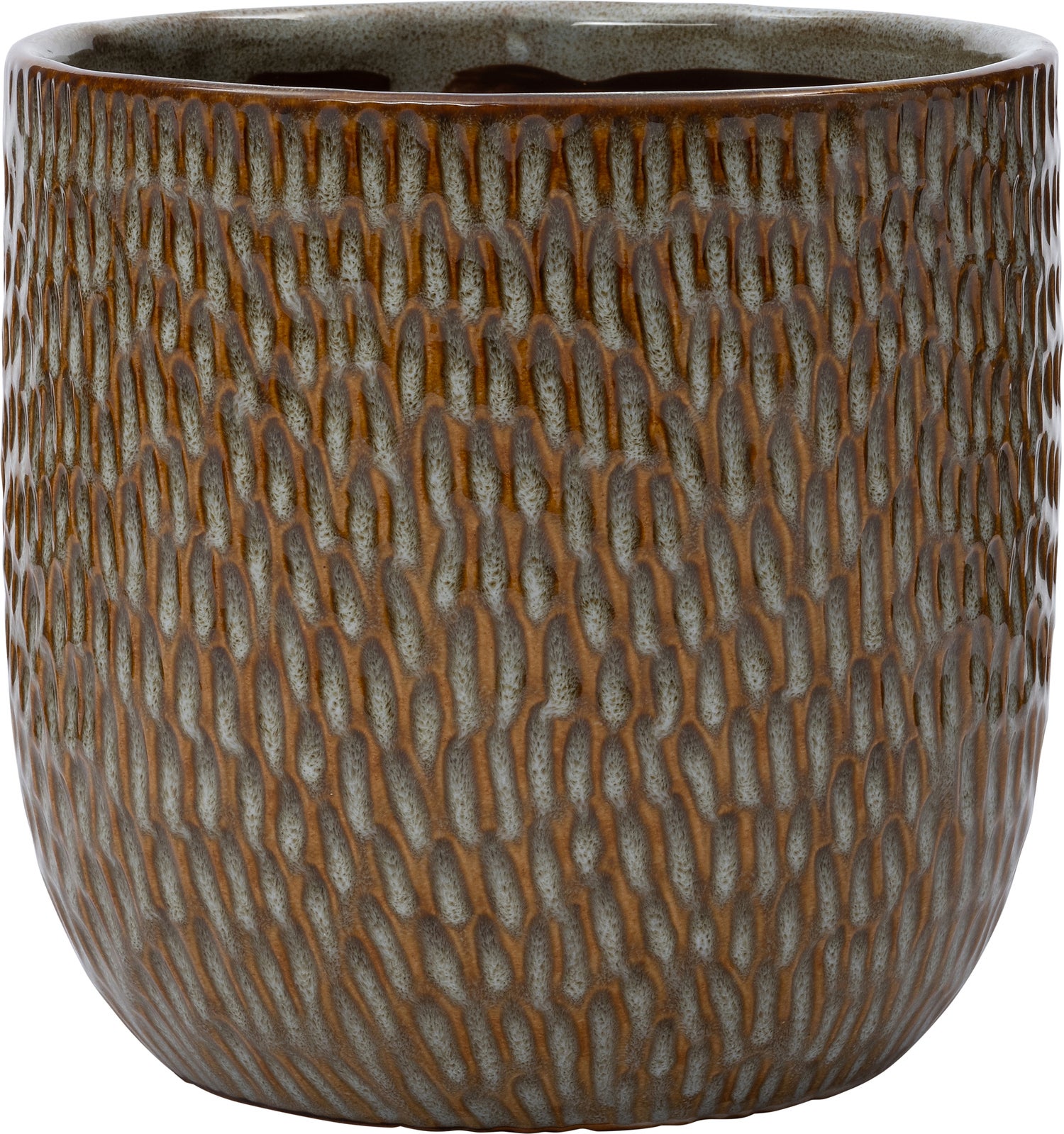 Intratuin bloempot Asja bruin D 15,5 H 15,5 cm