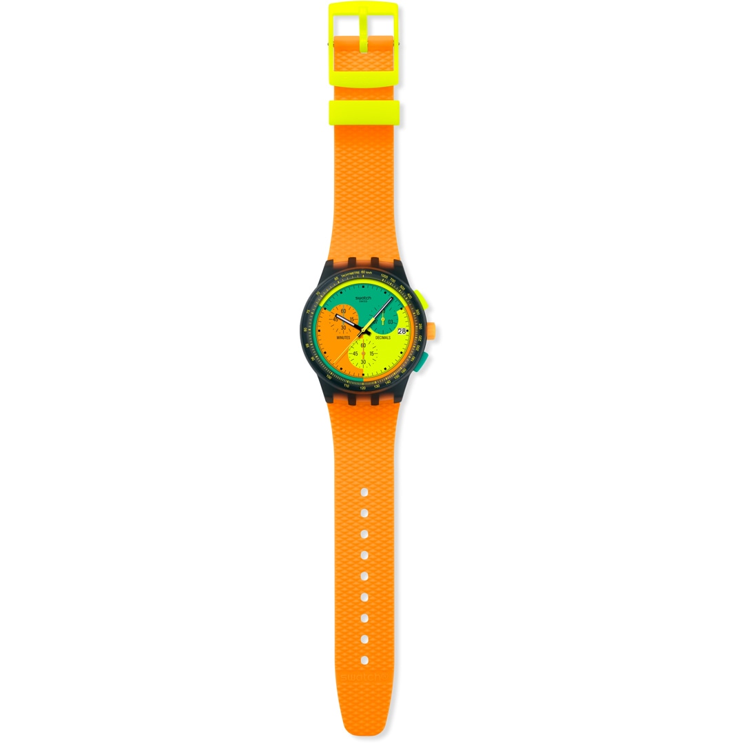 Swatch Original Chrono Neon Signal Flag