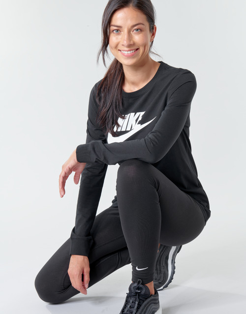 Nike - W NSW TEE ESSNTL LS ICON FTR - Noir
