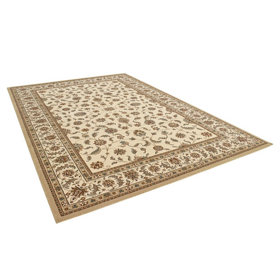 Tapis style persan en velours ras - kiana - beige antique - 120 x 170 cm