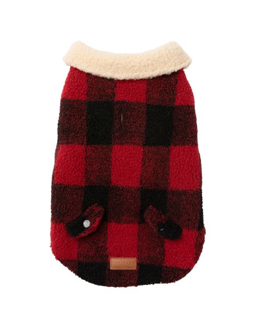 Fuzzyard The Lumberjack Rood&Zwart - Hondenkleding