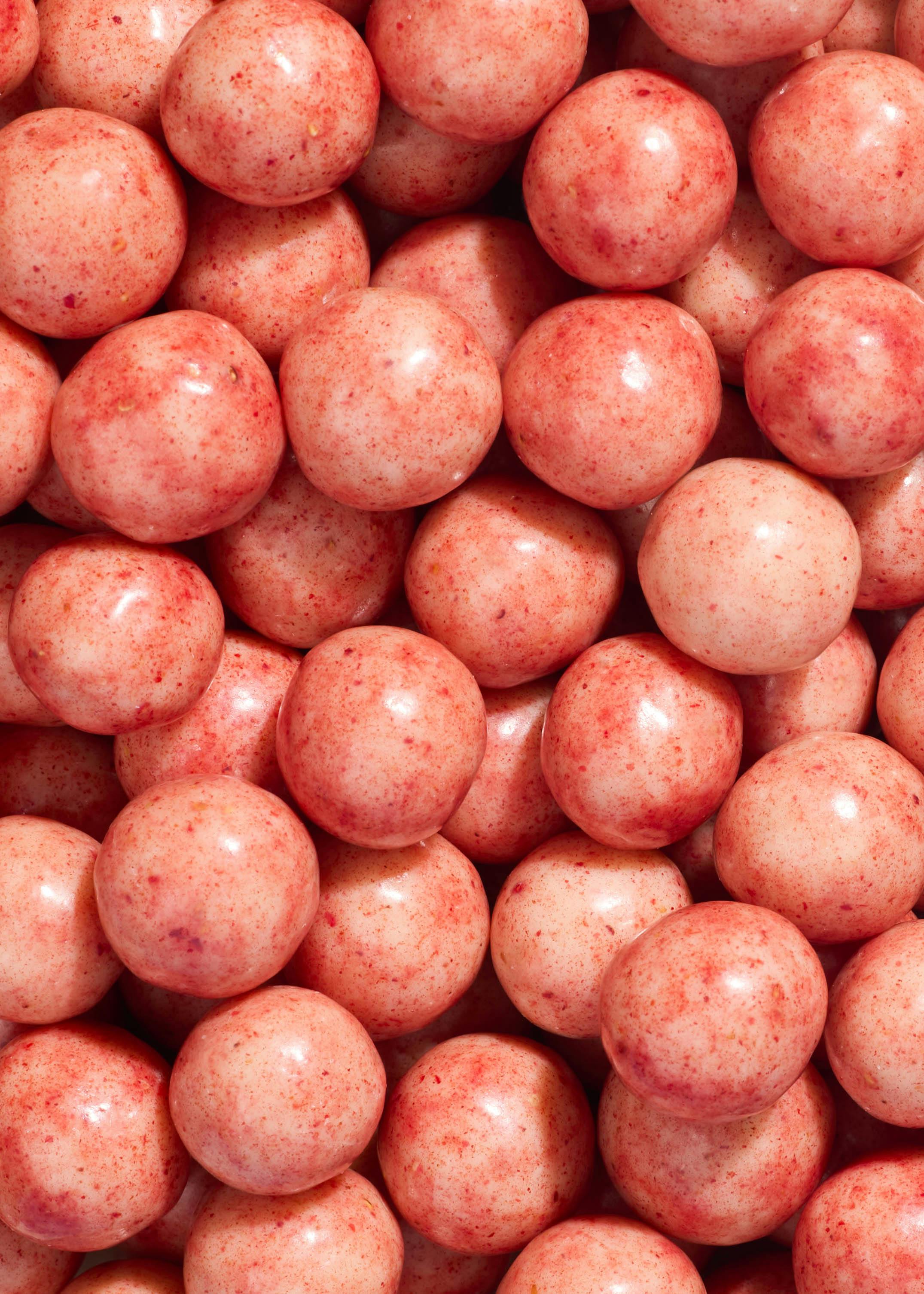 Reis Crispies in weißer Schokolade und Erdbeerpulver 1 kg