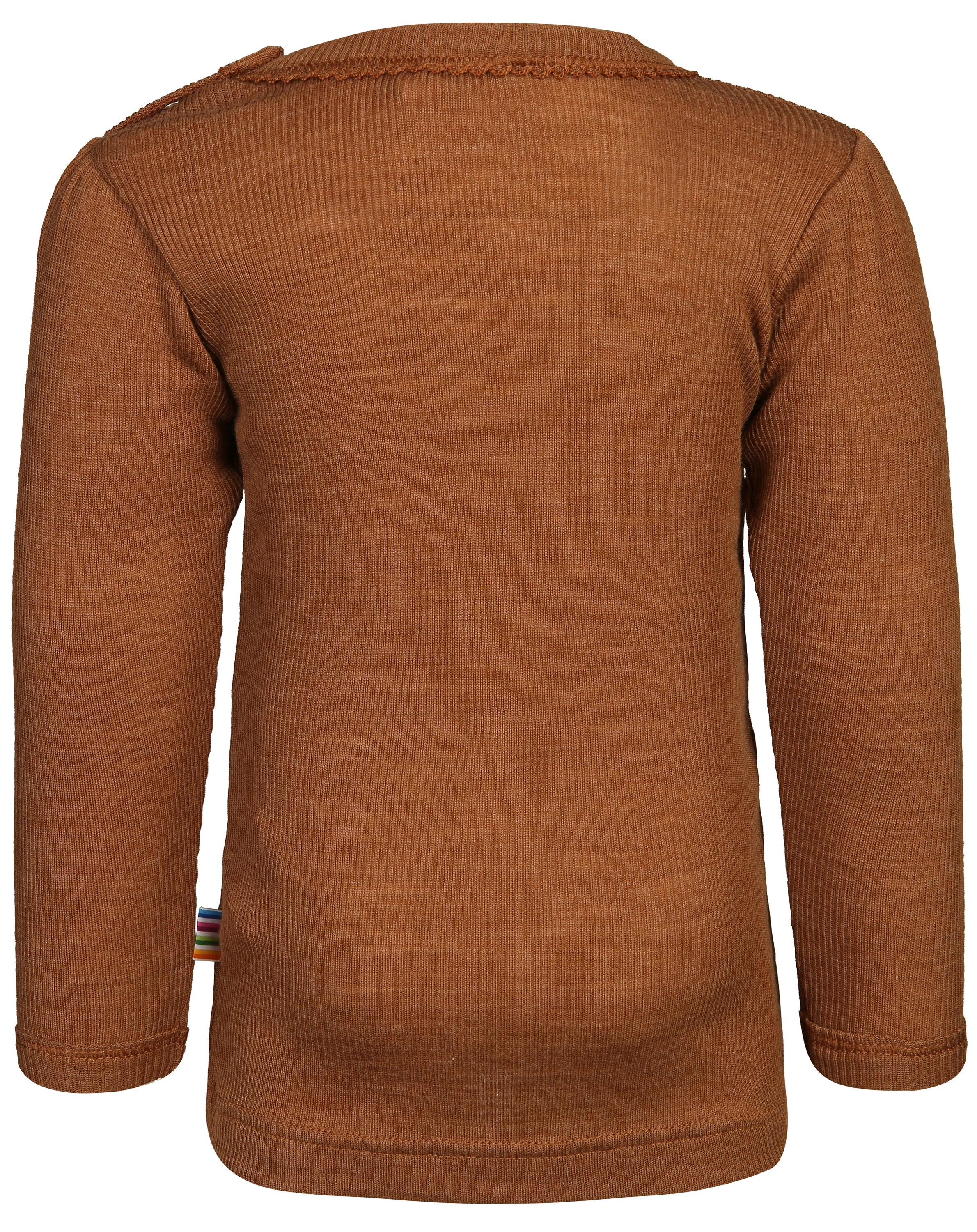 Woll-Langarmshirt 621 - SILK BABY in dark copper