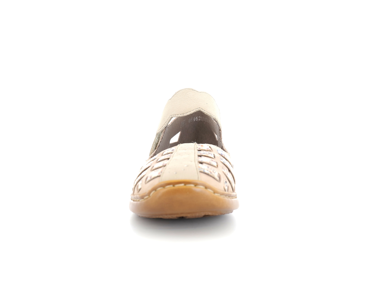Rieker-41369 Cuir Beige