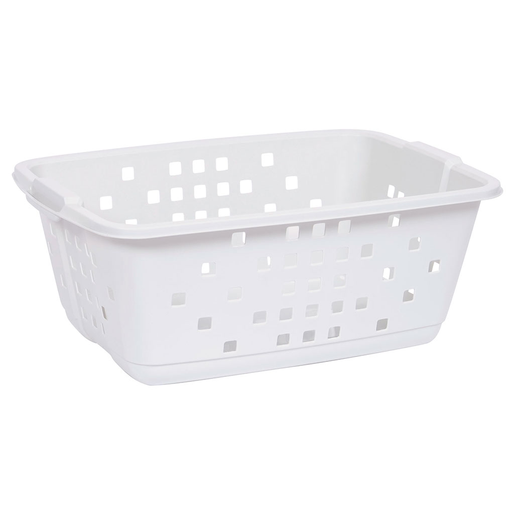 Corbeille à linge blanche 45L