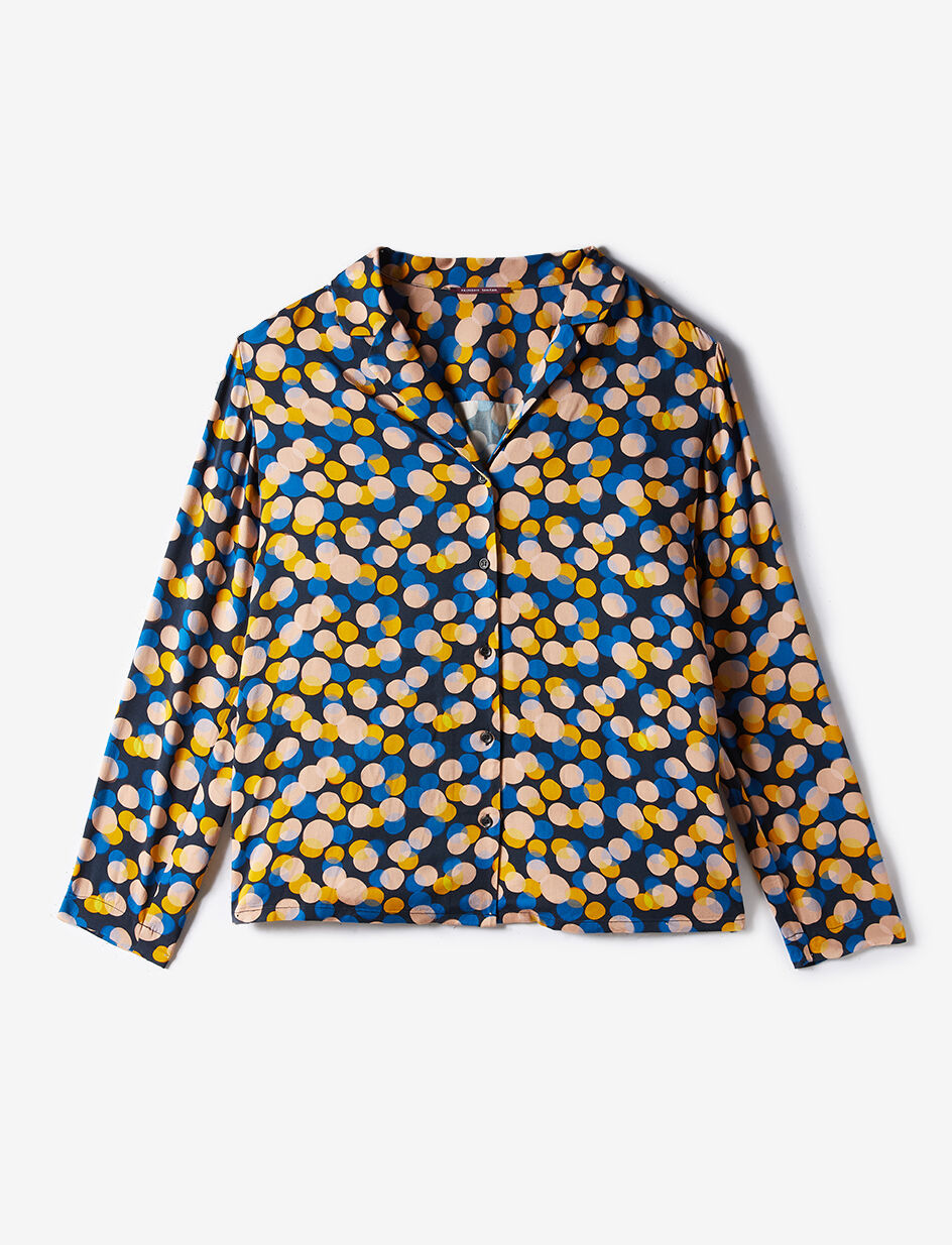 Veste de pyjama - xmas dots bleu empire