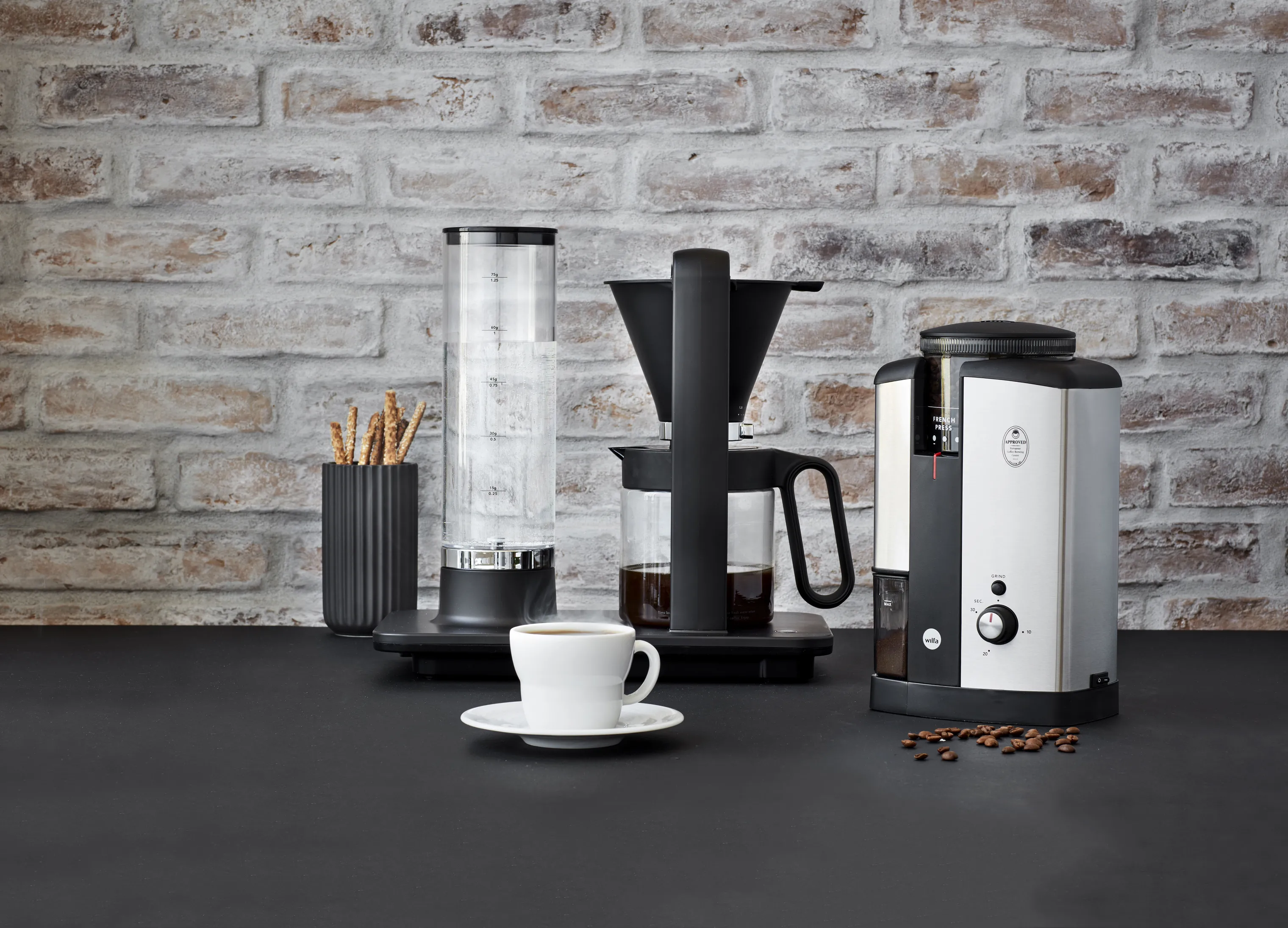 Wilfa Svart Nymalt Kaffekværn WSCG-2
