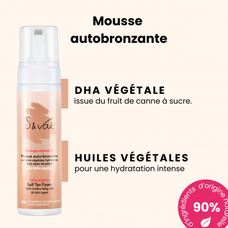 S and Vae Mousse autobronzante