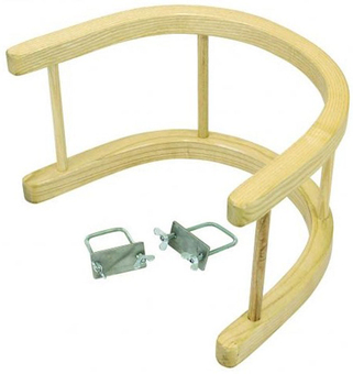 Gasser Kinderlehne aus Holz Schlitten