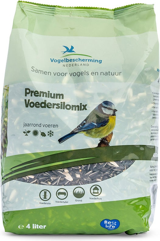 Vogelbescherming Nederland strooivoer voedersilomix 4 l