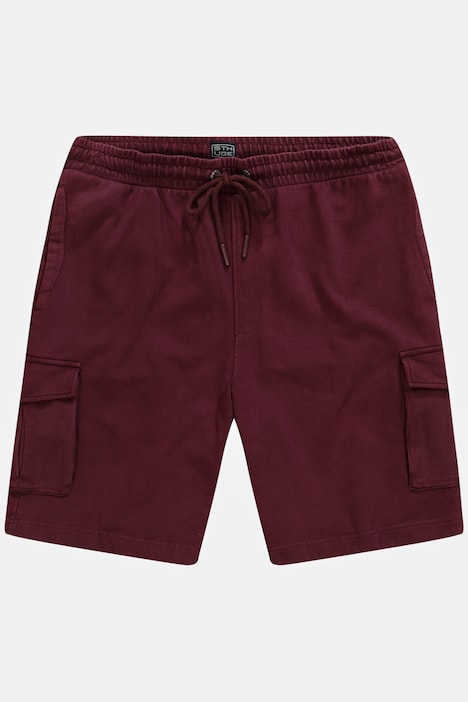 STHUGE Cargo-Bermuda, Elastikbund, Sweat, Relaxed Fit,bis 8 XL