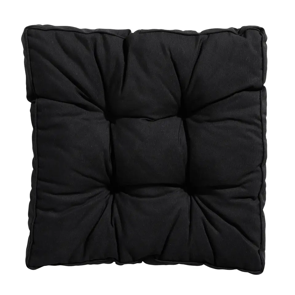 Madison - Zitkussen Florance Panama black - Ca. 47x47 cm - Set van 4