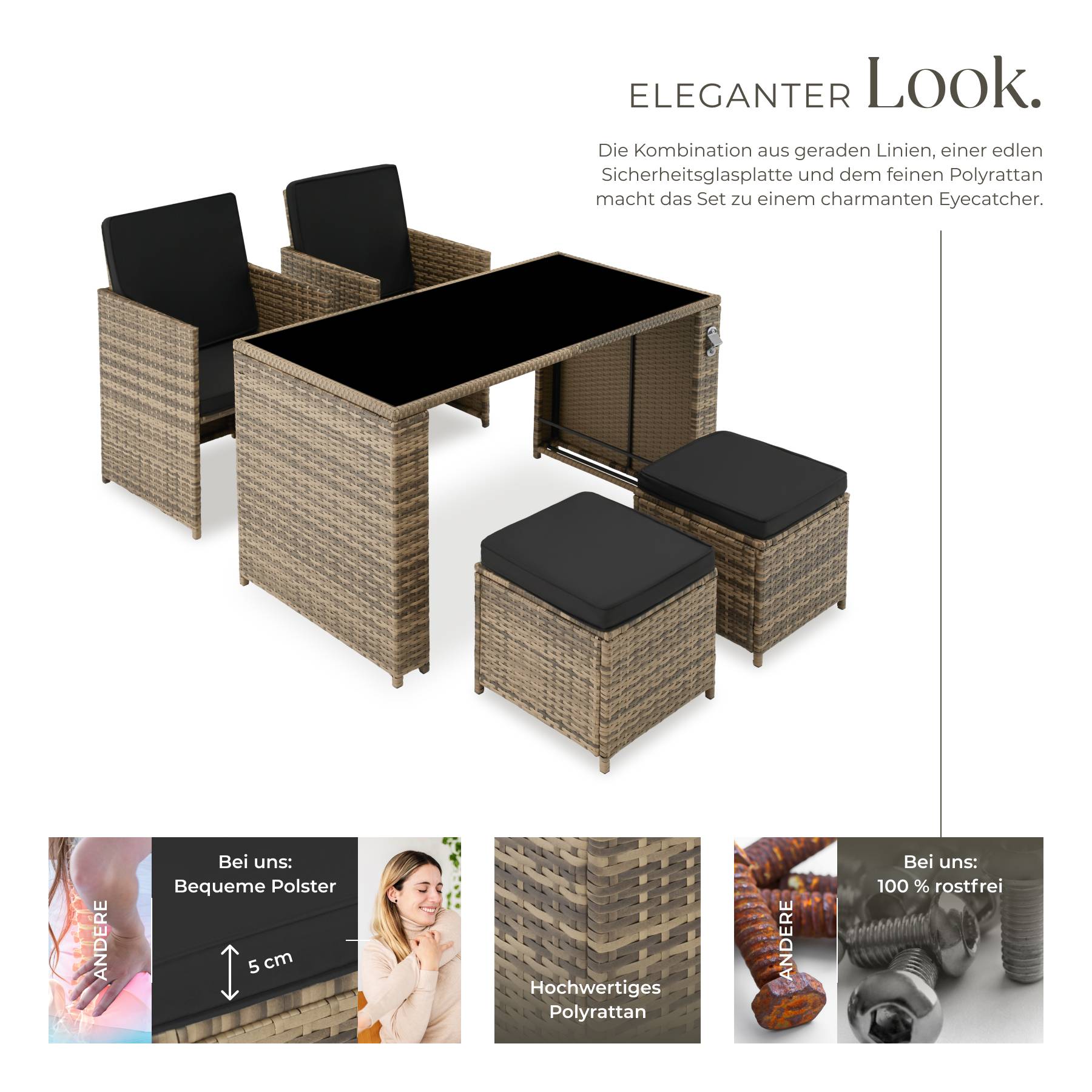 Rattan Sitzgruppe Palermo