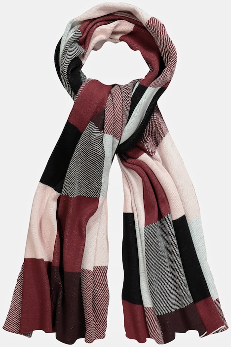 Strickschal, Karomuster, extraweich