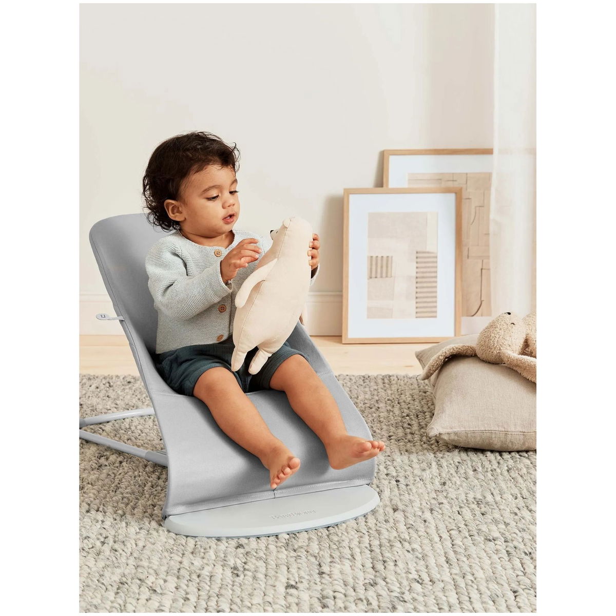 BabyBjörnBabyBjörn   Babywippe Bliss Petal Quilt hellgrau