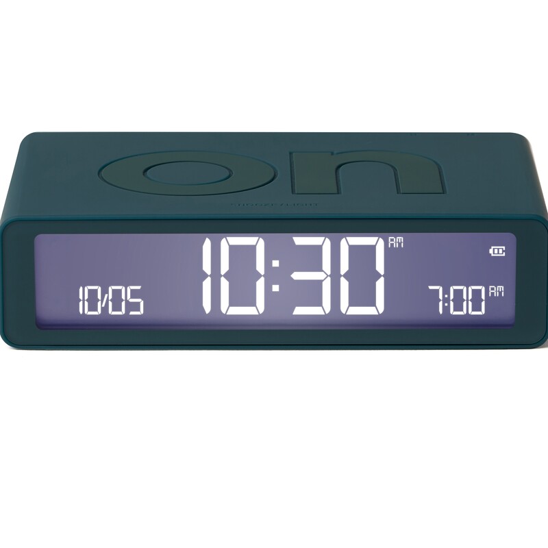 Lexon Digitalwecker Flip Classic, blau