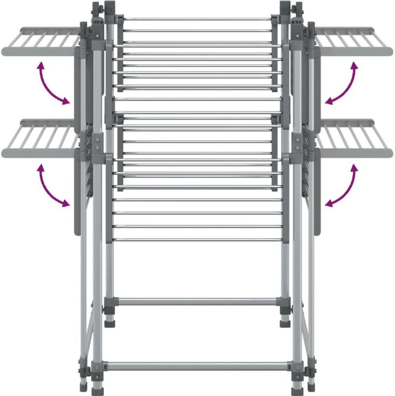 Droogrek - Zilver - Aluminium - Inklapbaar Ontwerp