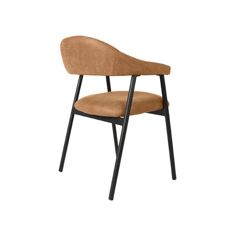 Stoel Grace micro suede cognac