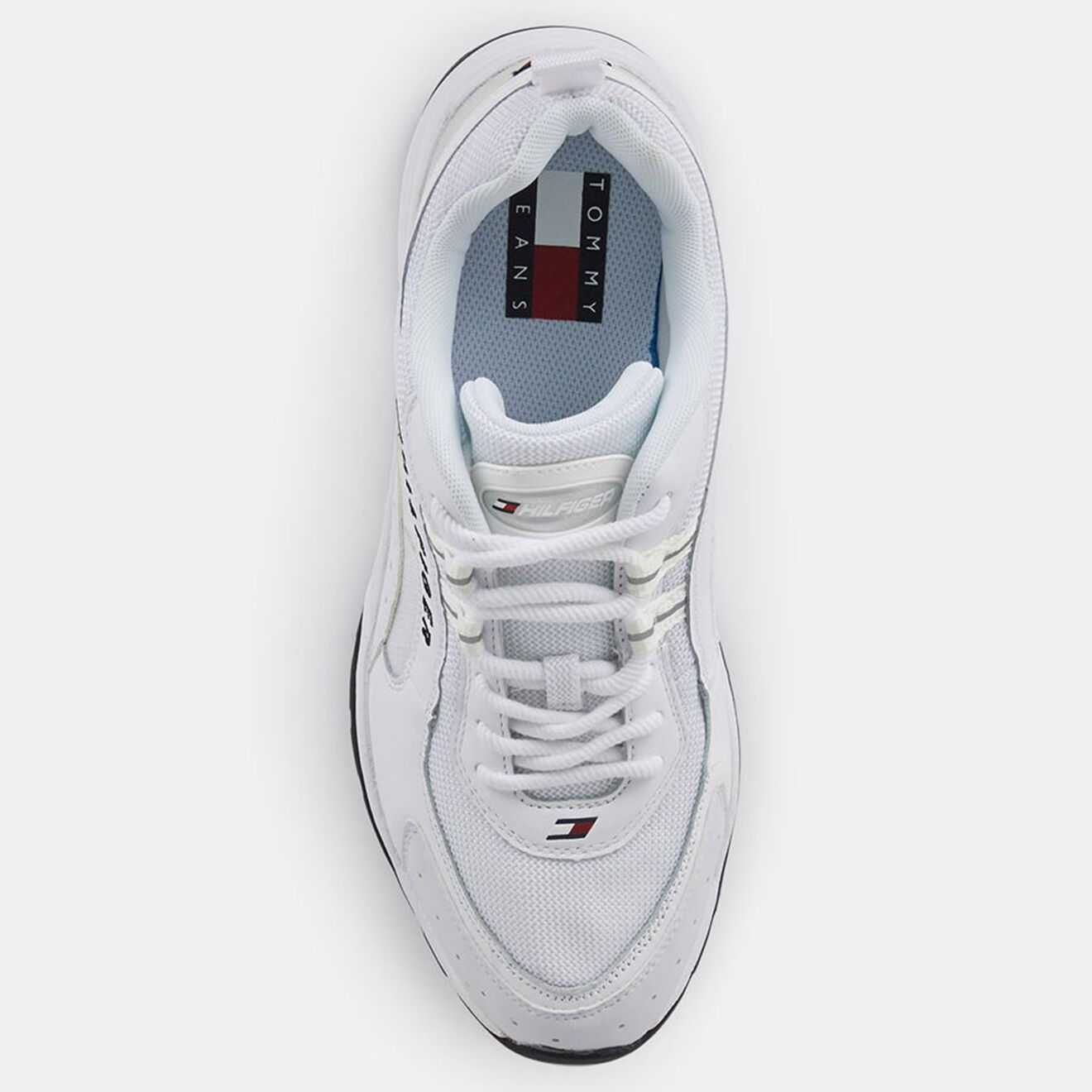 Tommy Hilfiger Baskets en Cuir Runner blanches