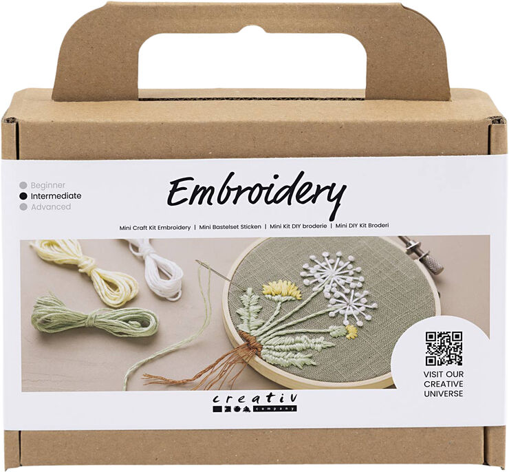 Creativ Company Mini DIY Kit Broderi, Broderiramme
