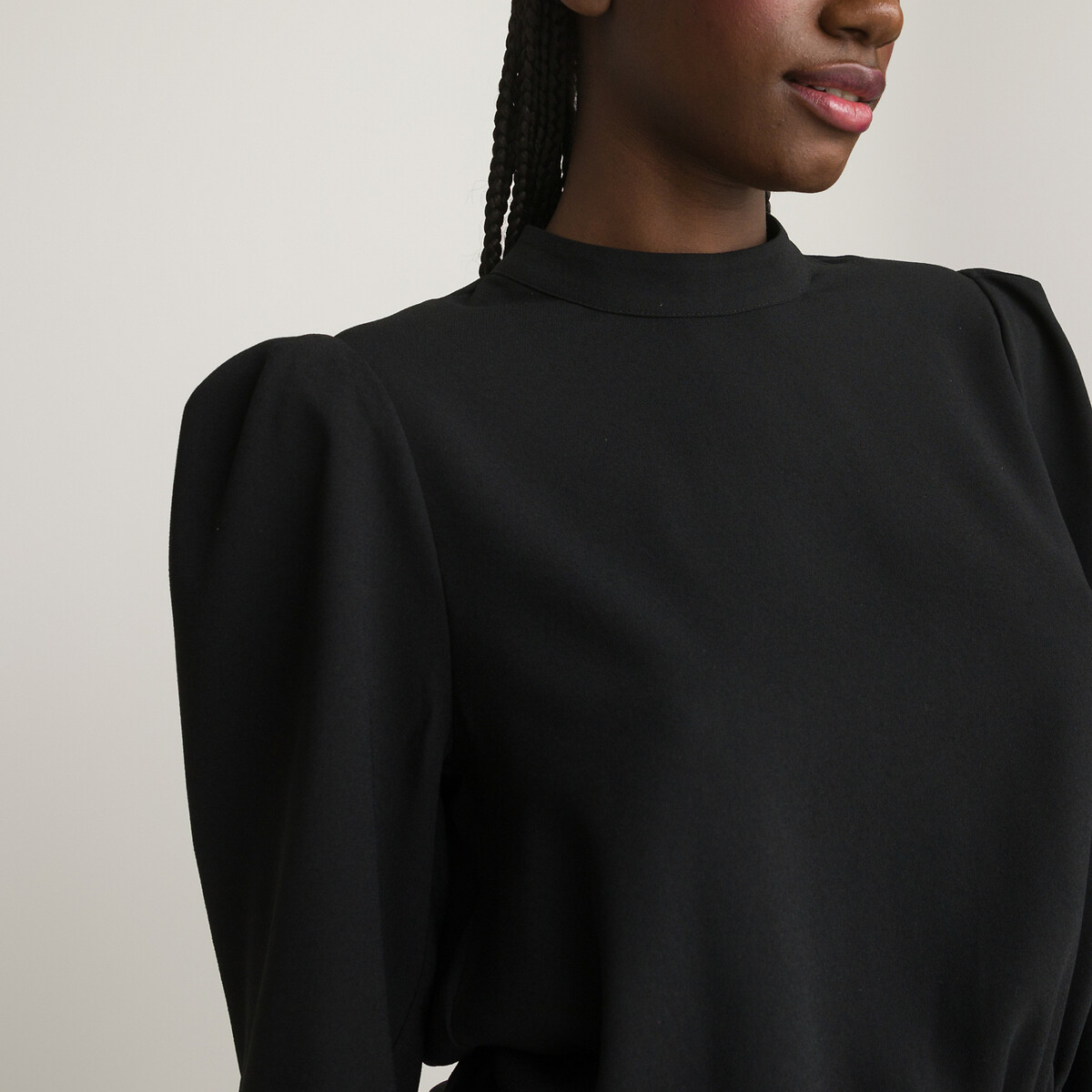COLEÇÕES LA REDOUTE<br>Blusa com gola alta e mangas compridas