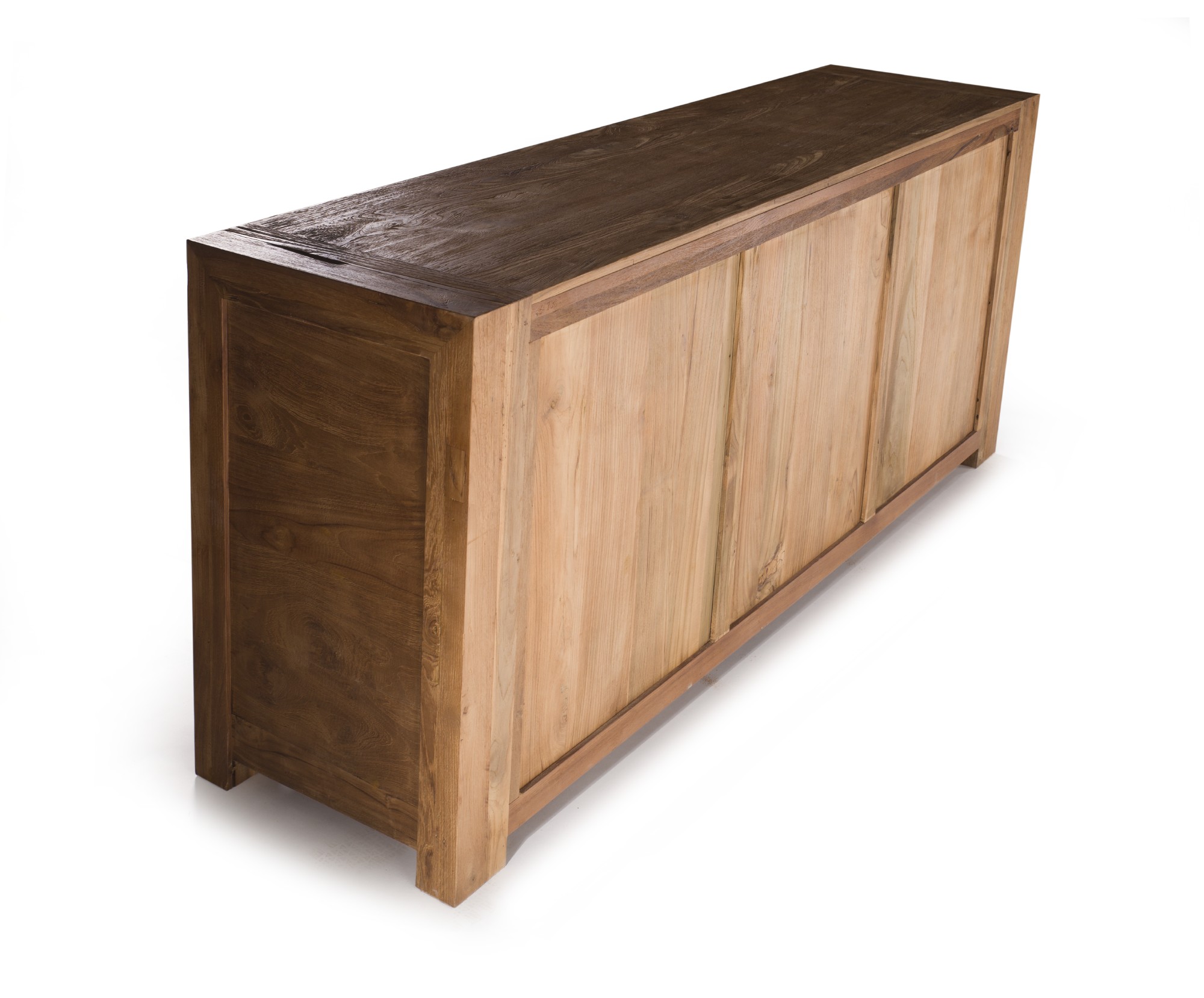 Sideboard, 2 Türen, 3 Schubladen, braun, T 50 cm, B 200 cm, H 85 cm von fischer's lagerhaus